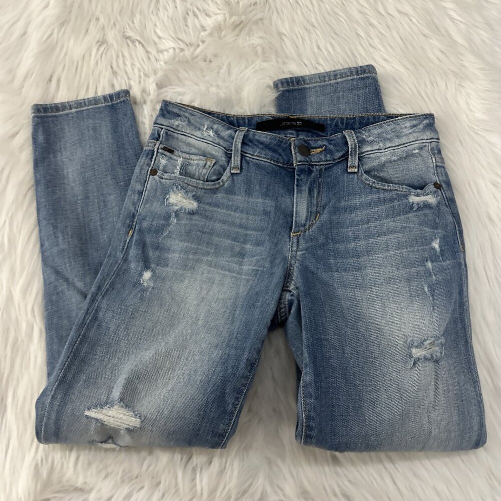 Joes Jeans Brigitte kicker jeans light wash distressed size 24 EUc